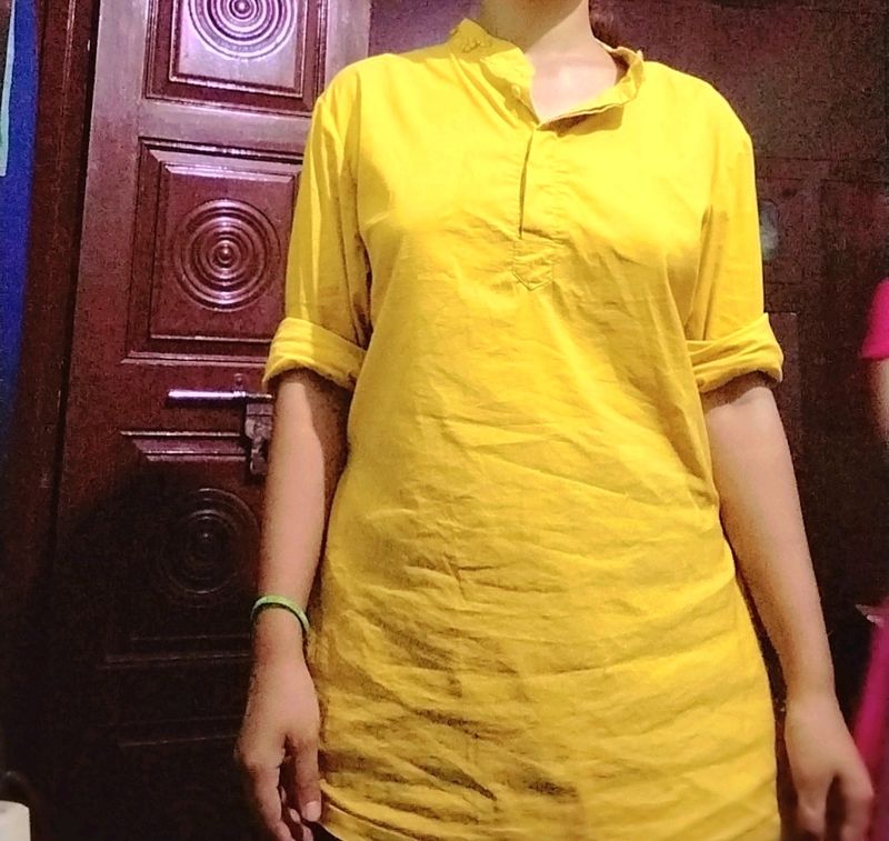 😍 Yellow 💛 Casual Kurta+Top "Women Bust 36-40in