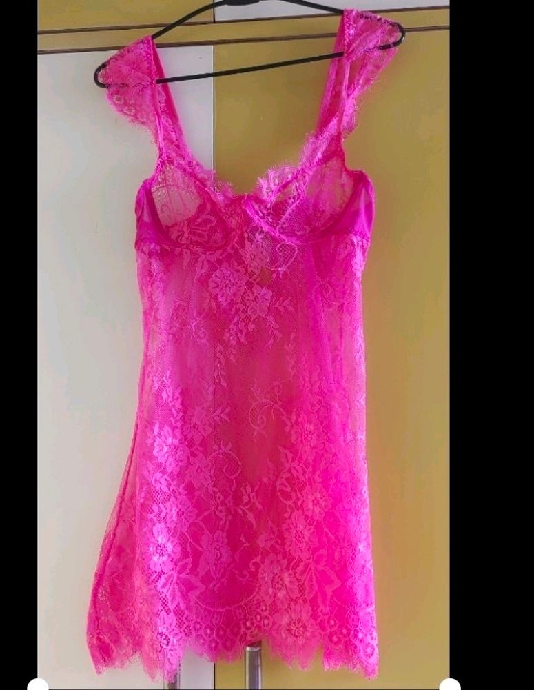 Sexy Pink Lace Lingerie