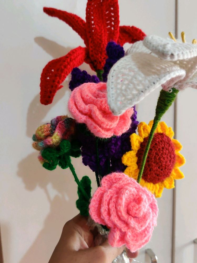 💐🌹🥀🥀🌻🌼Vibrant crotchet Bouquet