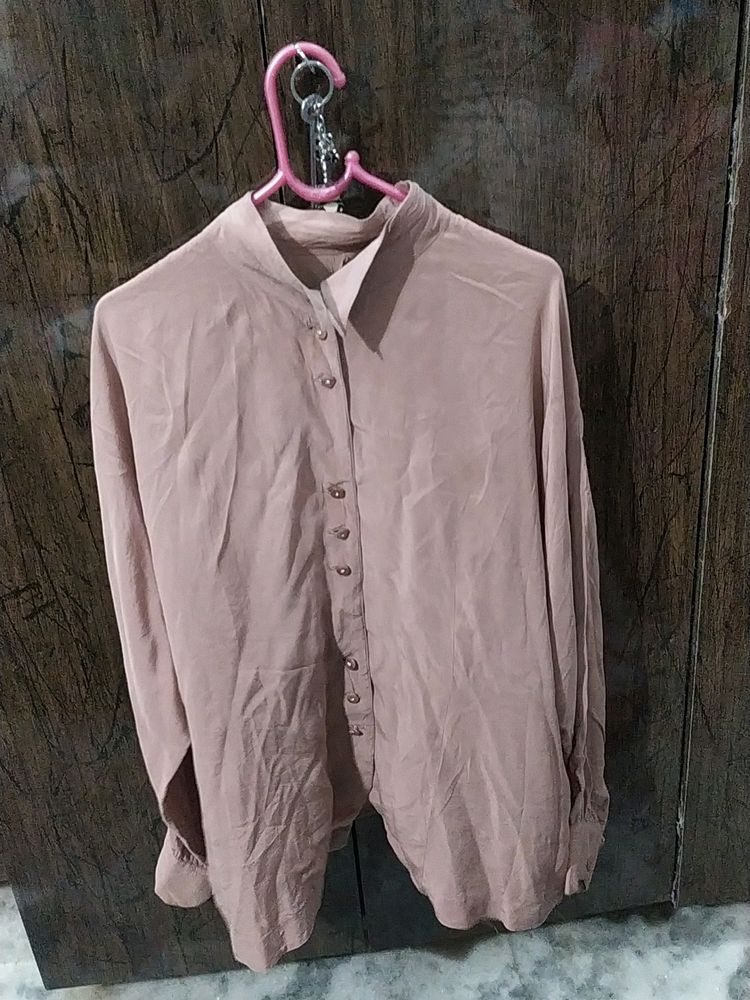 Women's Baggy Style Casual/Formal Plain Shirt (Size-43 Bust)