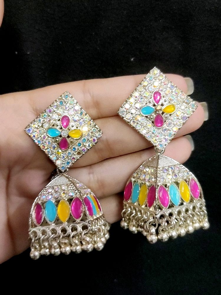 Multi Color Jhumka