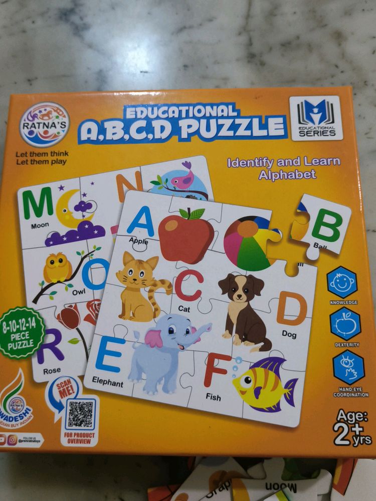 Educational ABCD puzzle For Kids