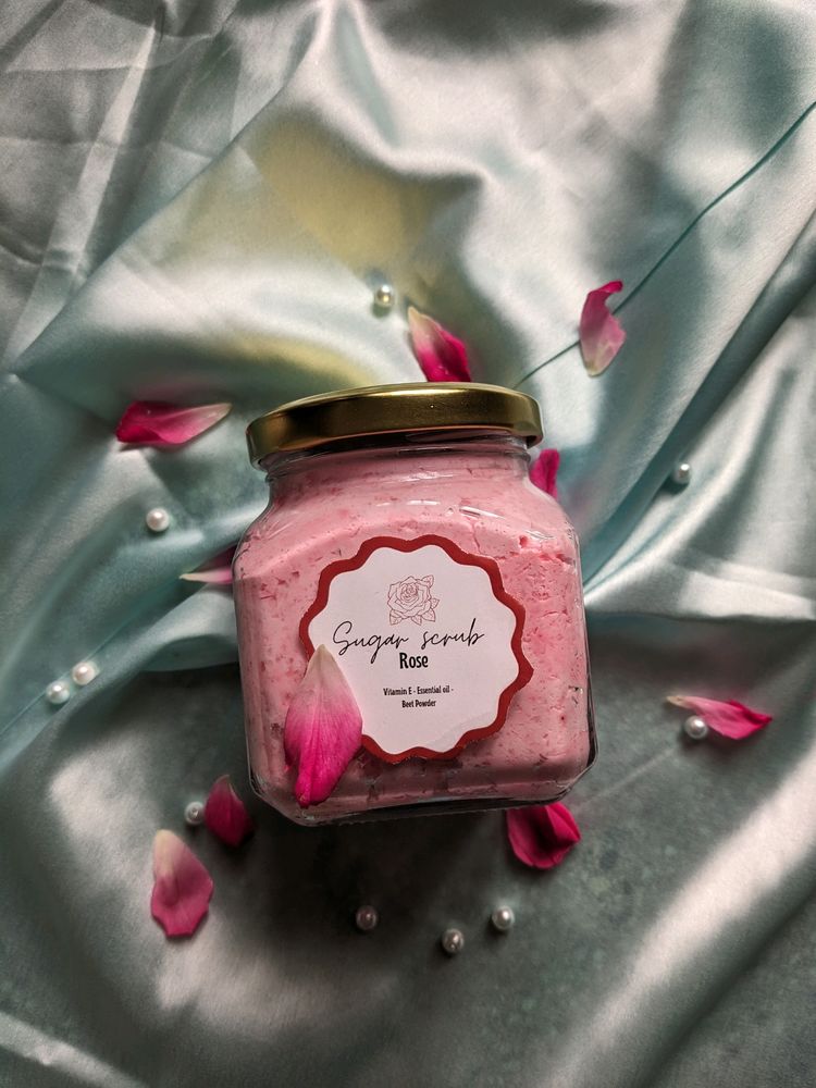 Rose Whipped Sugar Soap Body Scrub