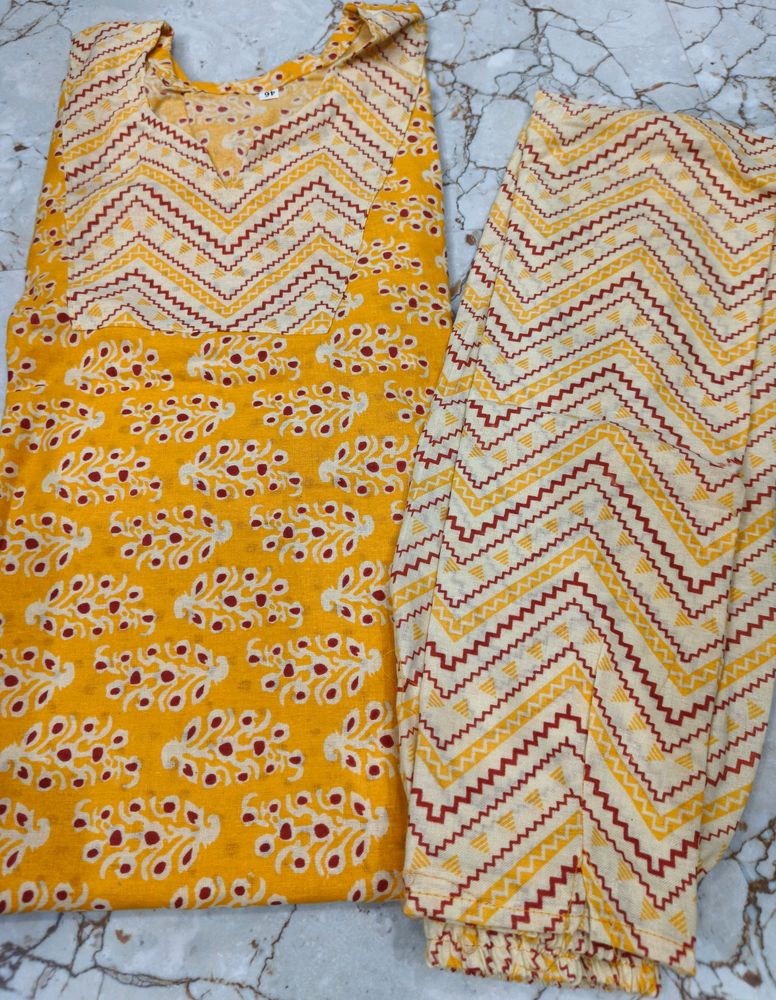 Cotton Kurti Pant Set Combo Offer