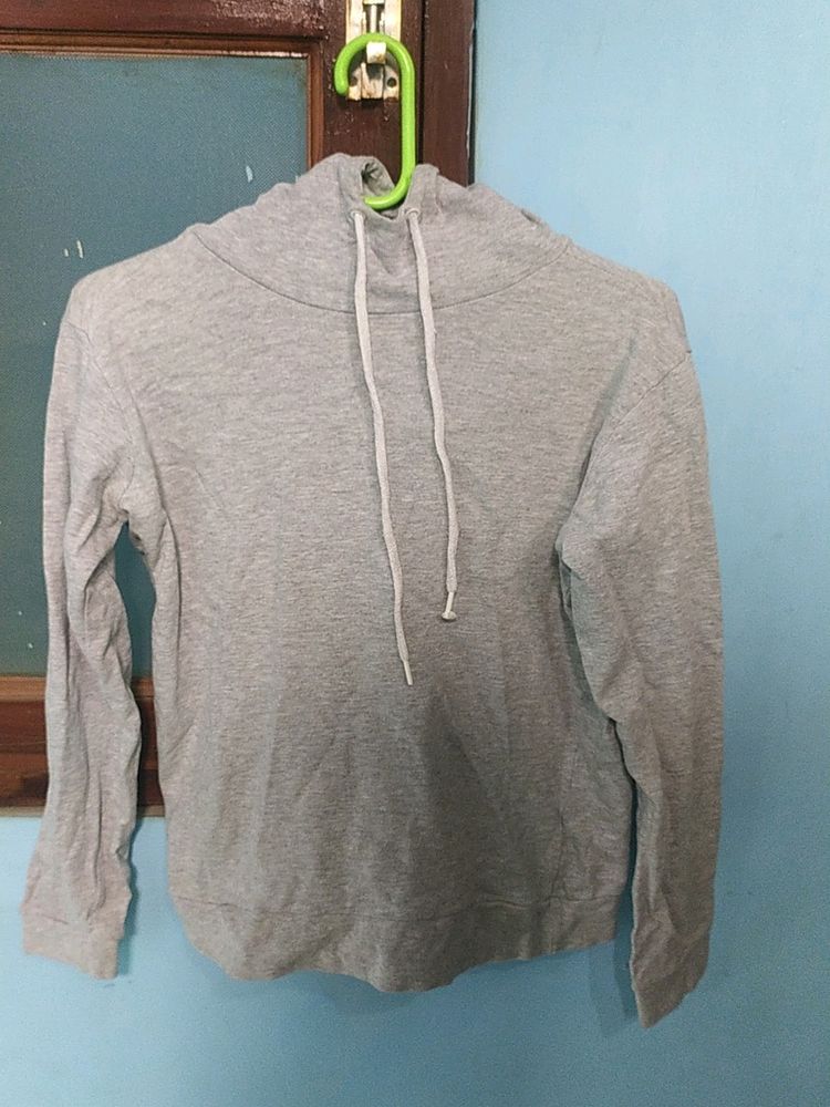 Grey Hoodie Sweatshirt