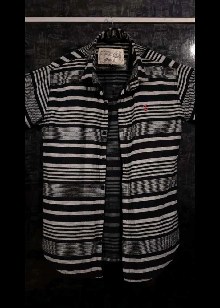 Stripped Black & White Shirt | For Men & Women