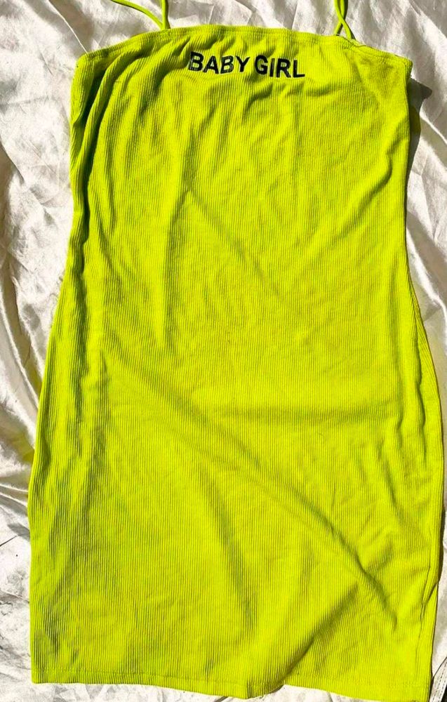 neon shein dress