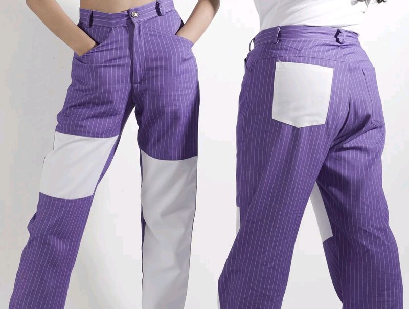 Purple Patchwork Pants (M)