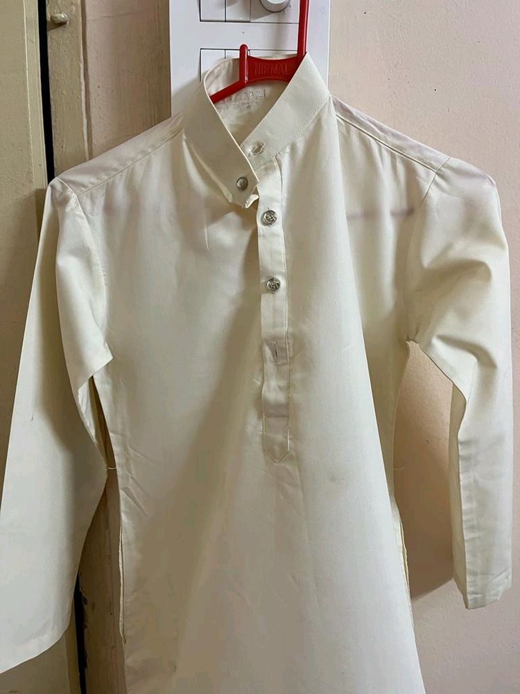 Off White Kurta Boys