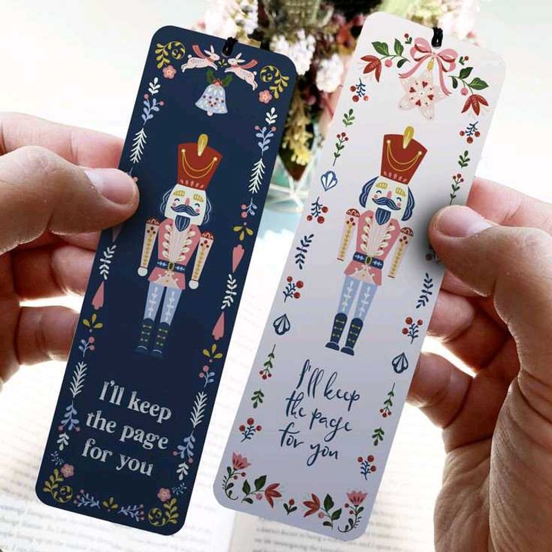 Hand-painted Christmas Themed Bookmarks