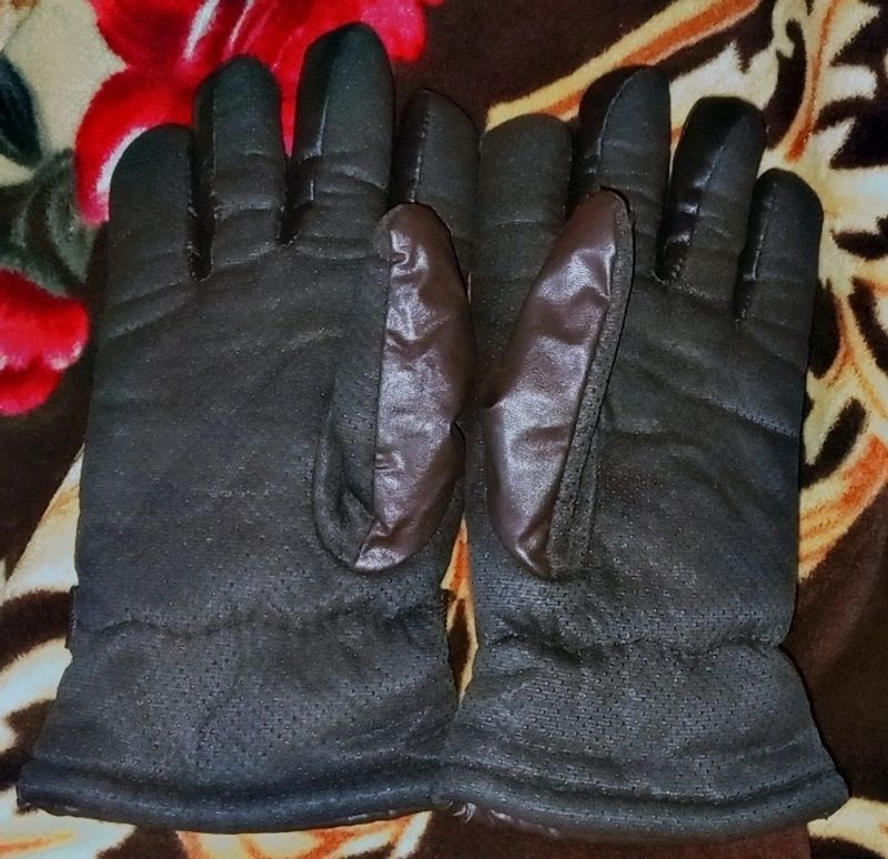 Leather Full Finger Gloves For Men