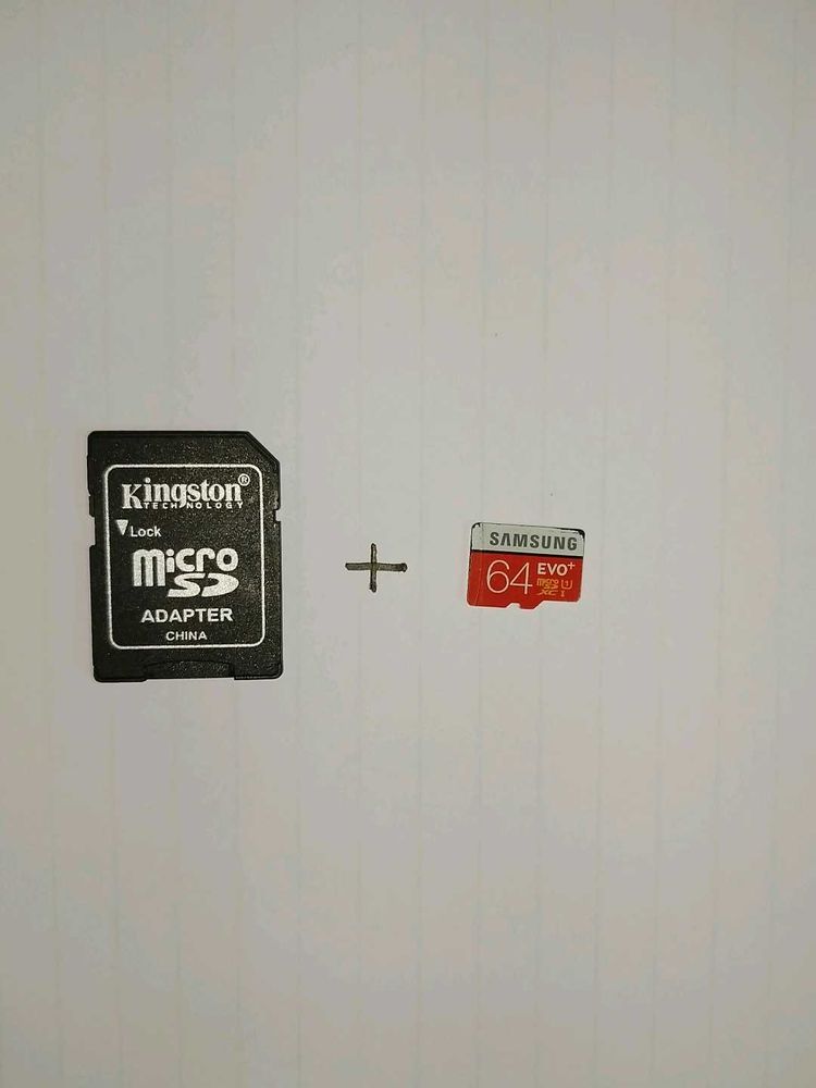 Samsung 64 GB Memory Card + Adapter