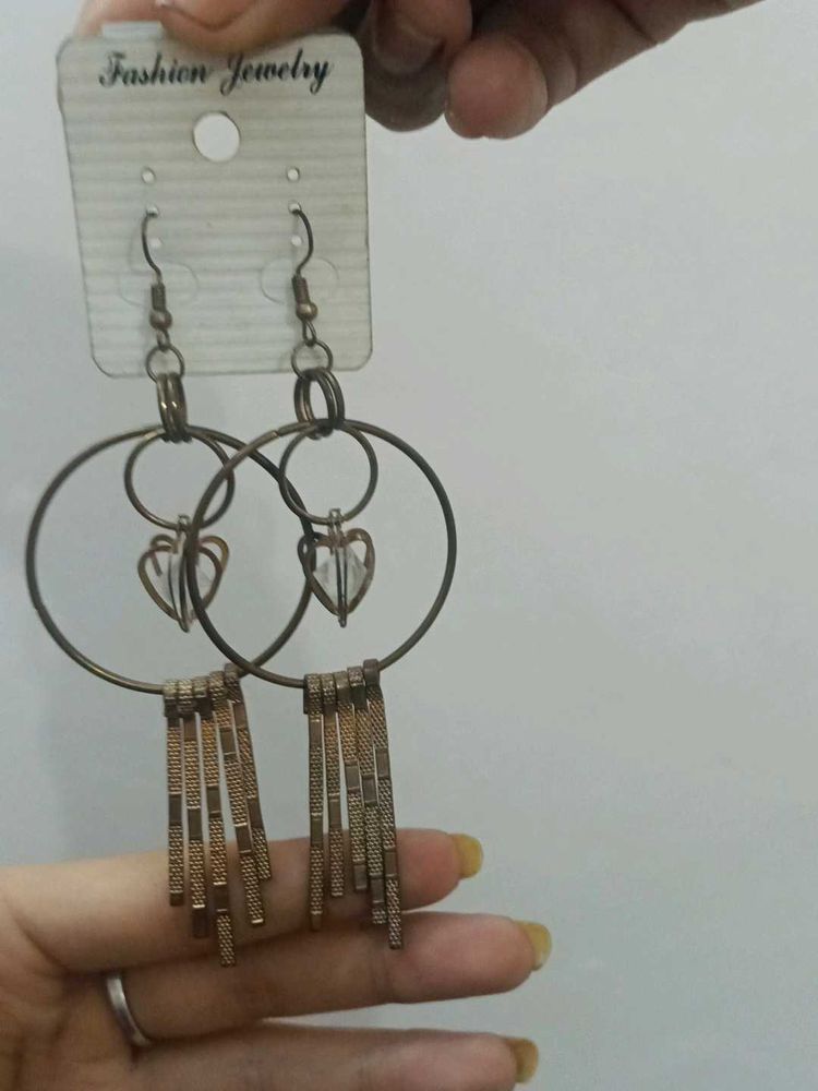 Golden Partywear Earrings