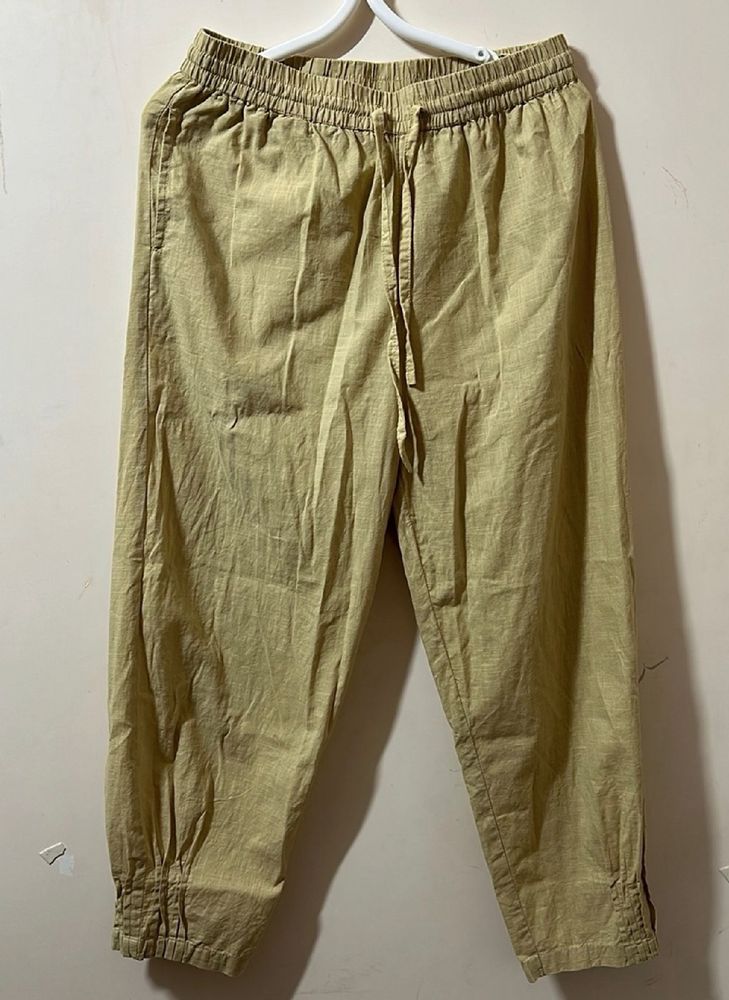 Beige New Ethnic Trousers