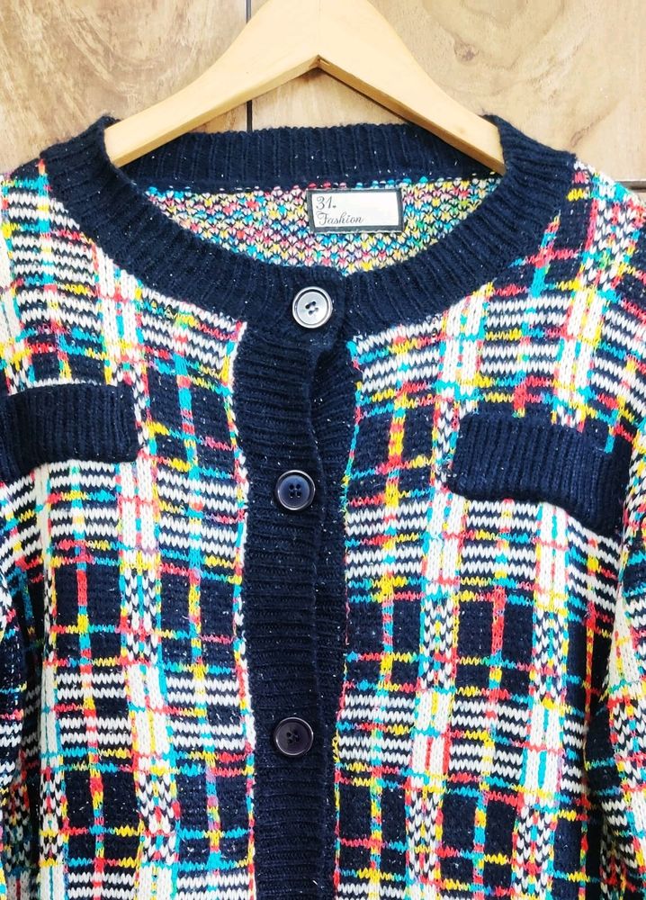 Multicolour Cardigan Size-42-44