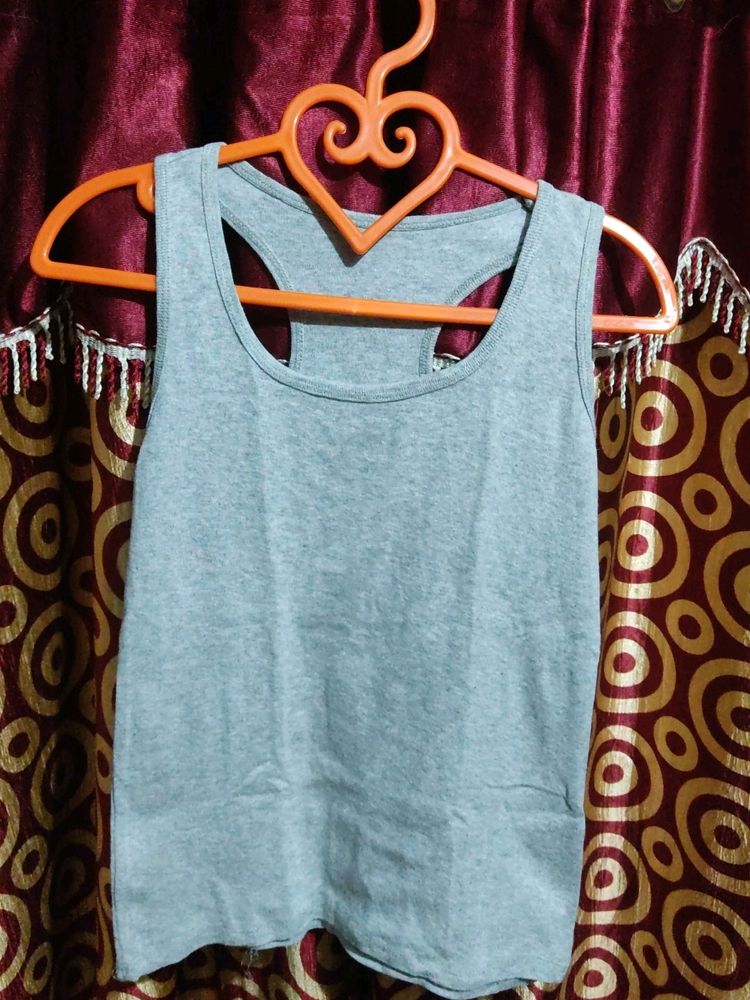 Silver Tank Top For Girls