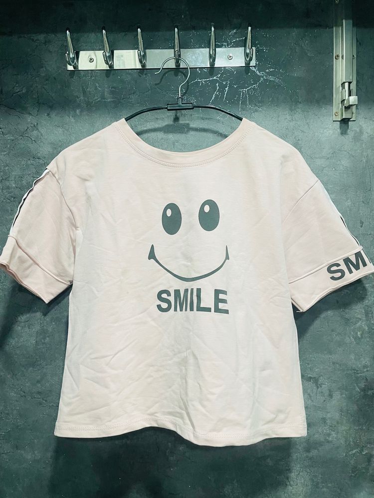 Pink Smiley Top