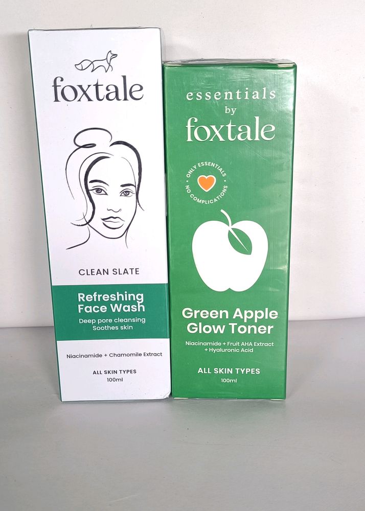 Foxtale Combo Of Face Wash & Toner