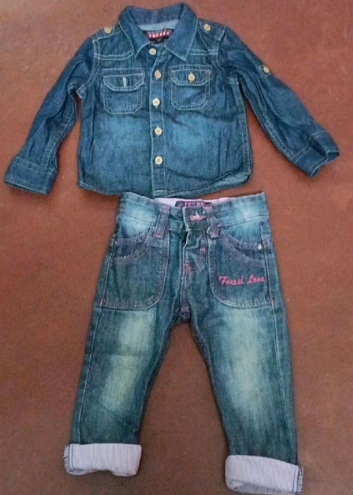 Brand New Denim Jeans Shirt Pant For Boy