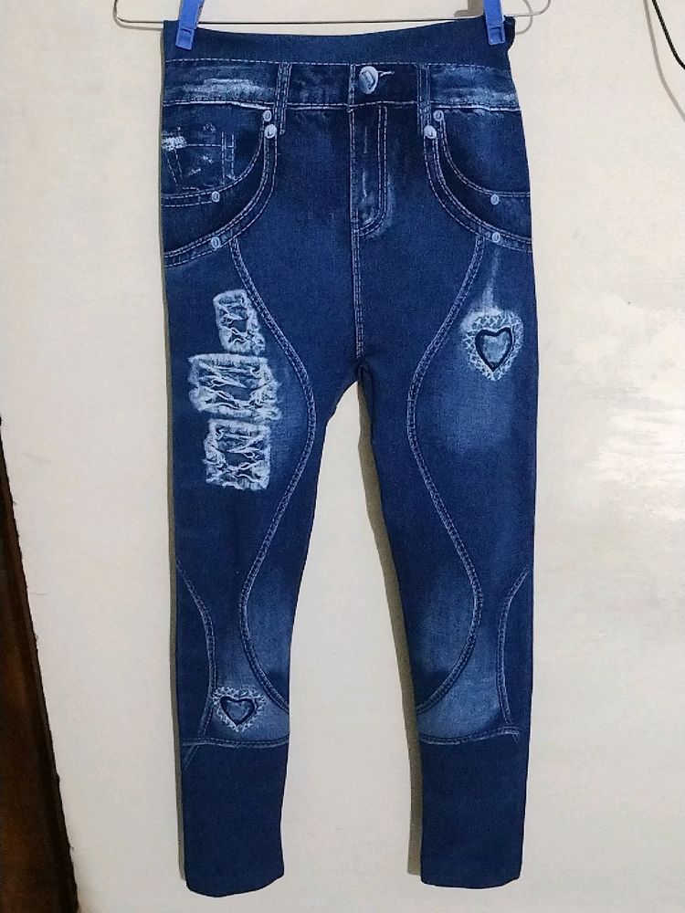 Jeans Printed Jeggings