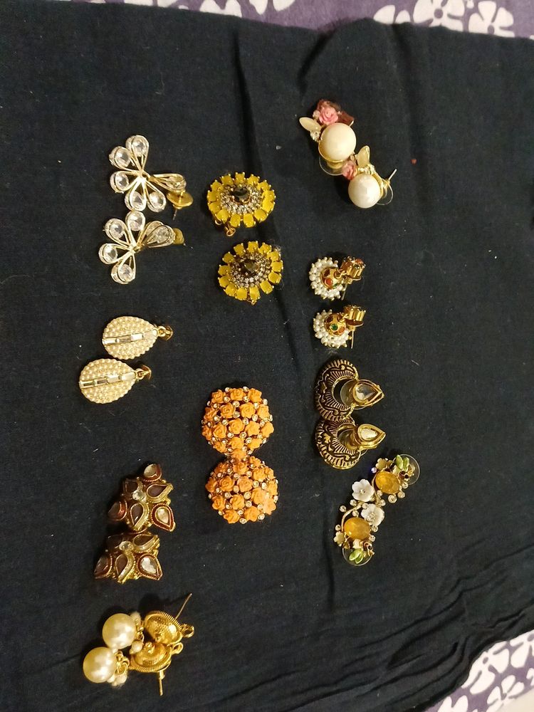 Combo Of 9 Pairs Beautiful  Ear Rings