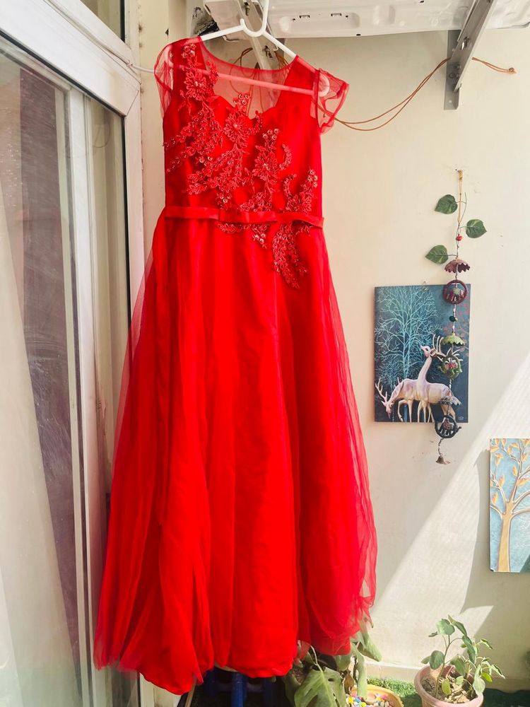 Red Colour Gown For wedding