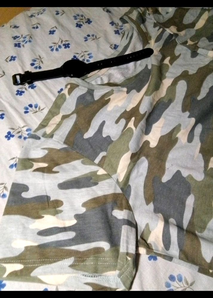 Army Printed T Shirt