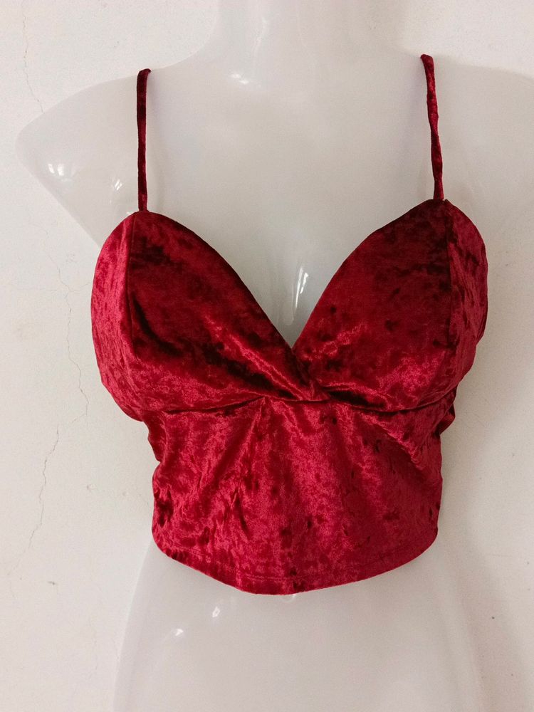 VELVET BRALETTE CAMI TOP