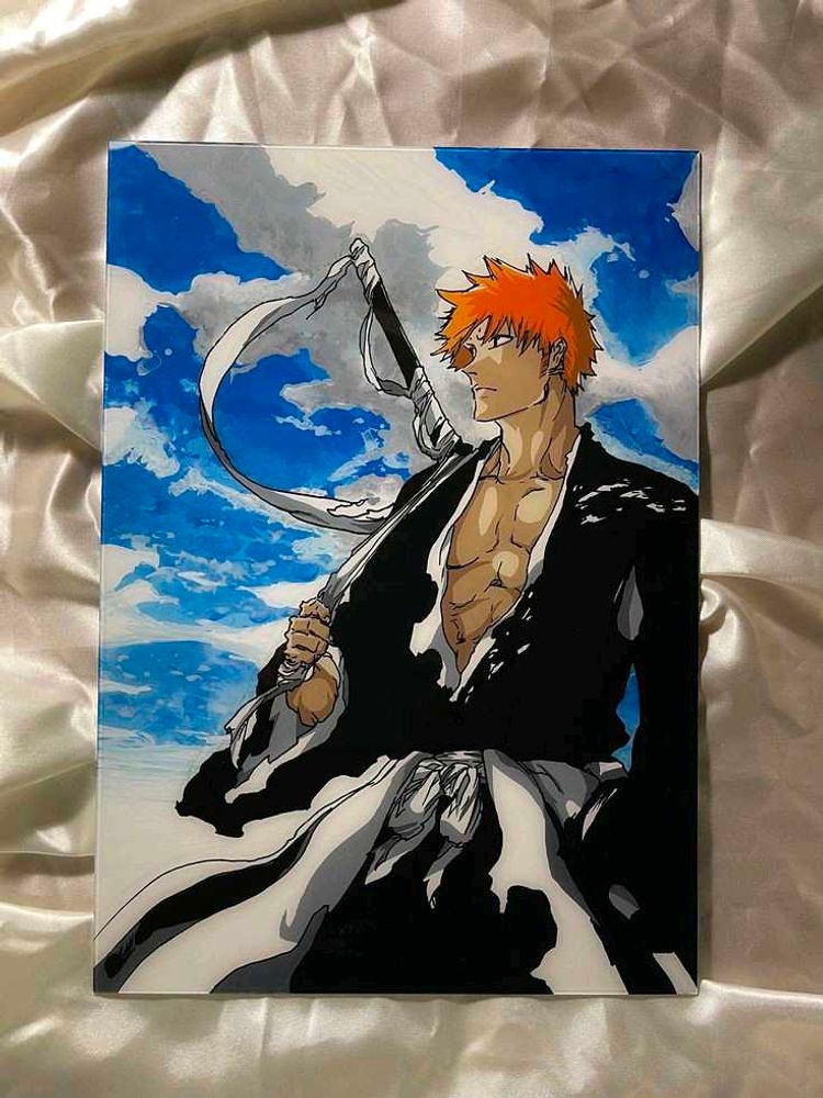 Bleach Ichigo Glass Painting