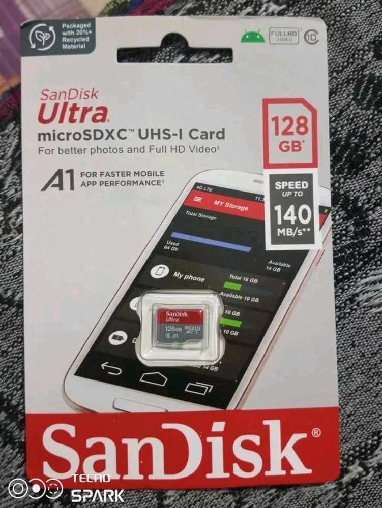 128 Gb Sandisk Memory Card