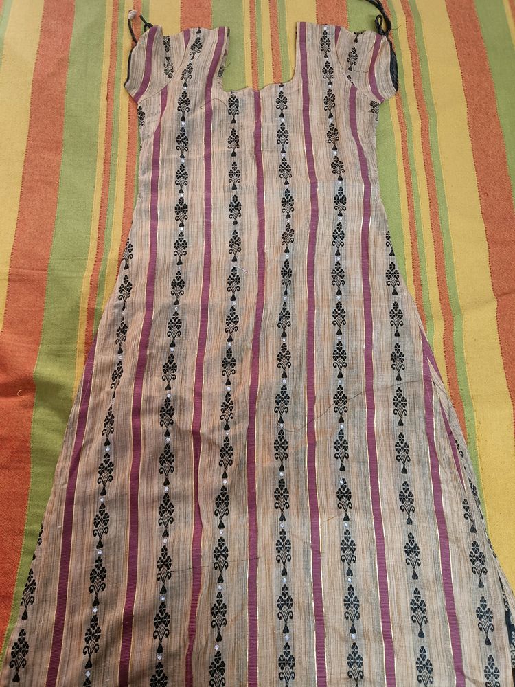 Cotton Kurti Set With Dupatta And Bottom