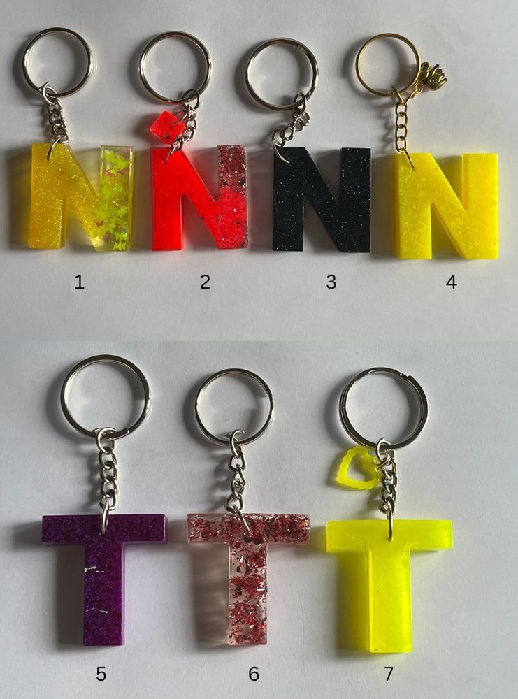 Resin keychains