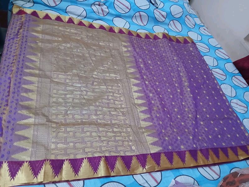 Purple Silk Saree