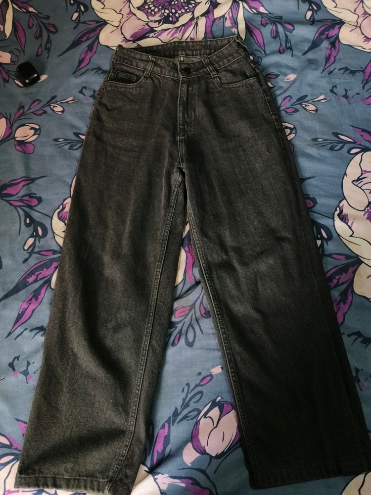 Black Charcoal Wash Jeans