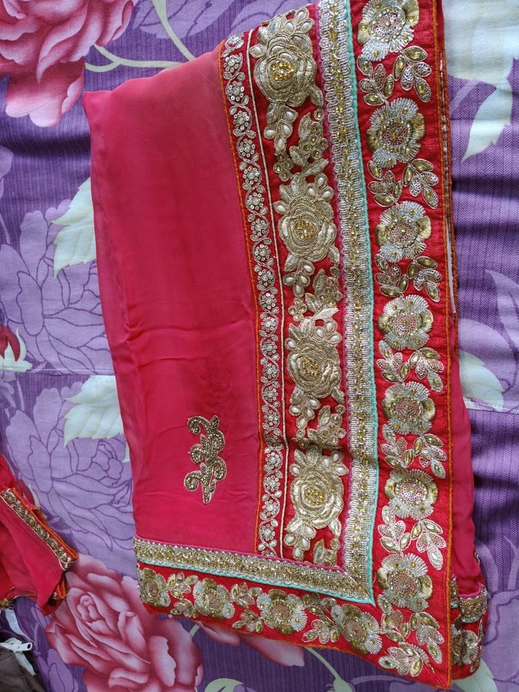 Saree In Heavy Border