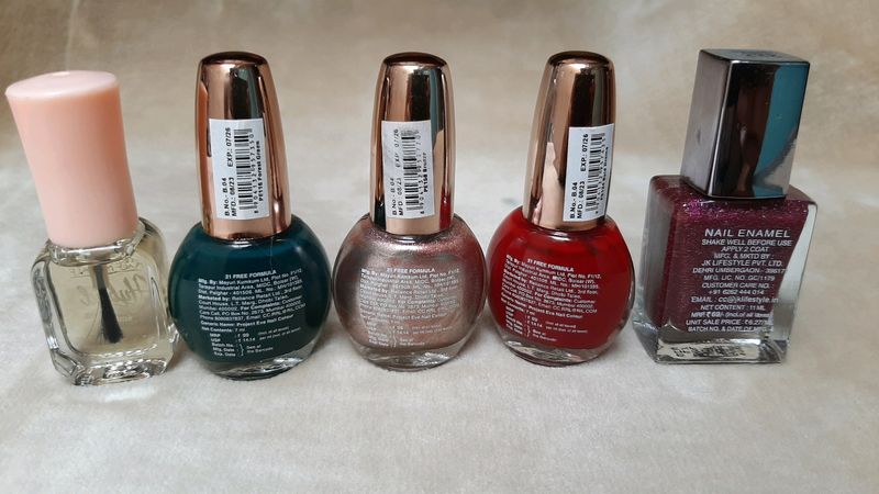 Nail Polish Combo -5 Pcs