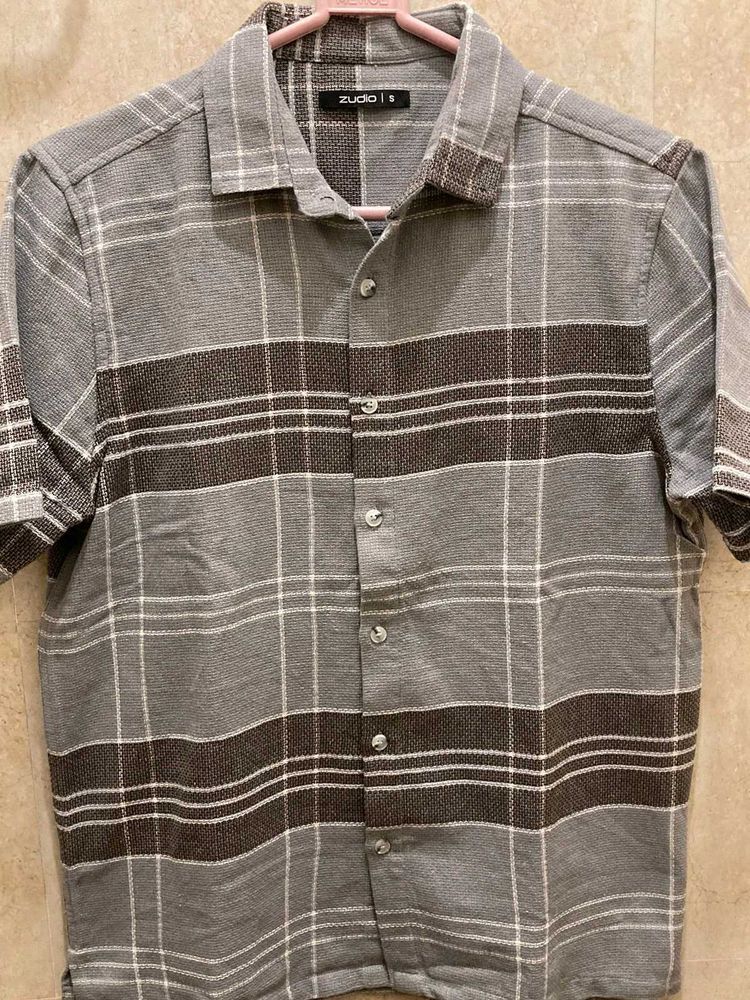 ZUDIO Regular Fit Checked Casual Shirt.