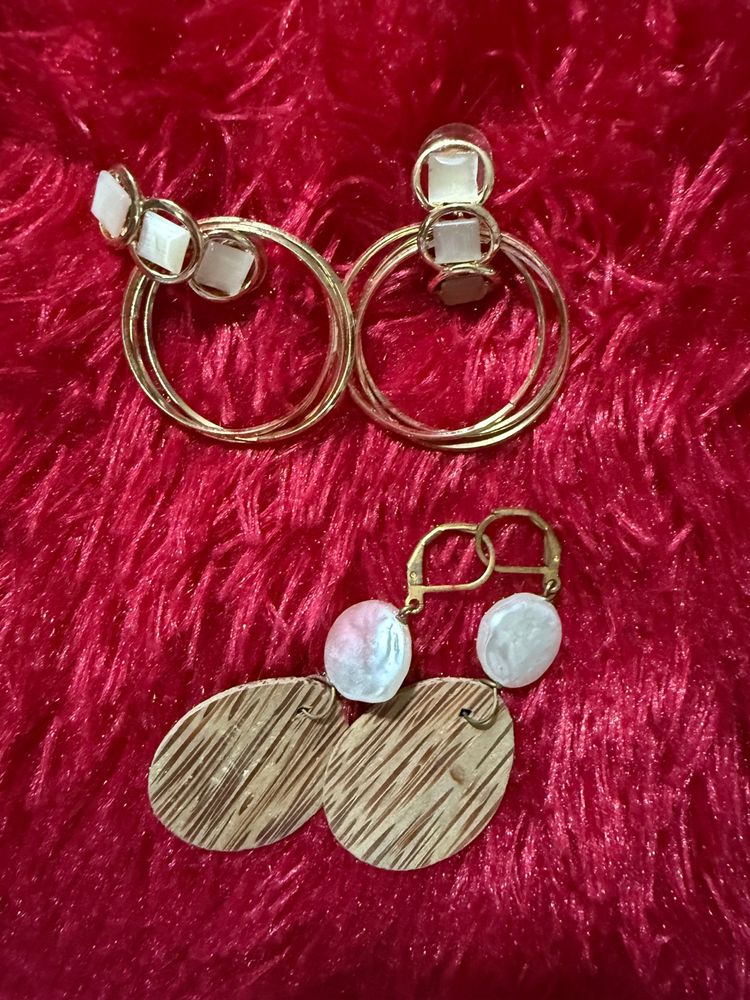 2 Pair Of Earrings Combo