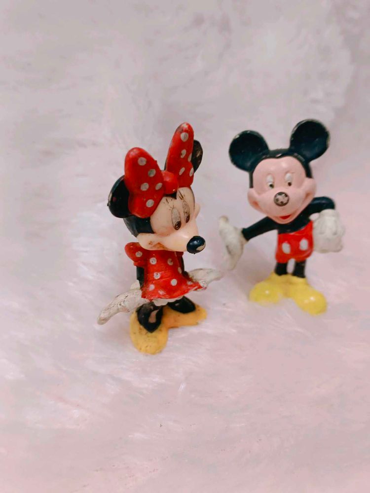 Vintage Original Mini And Mickey Mouse Miniature