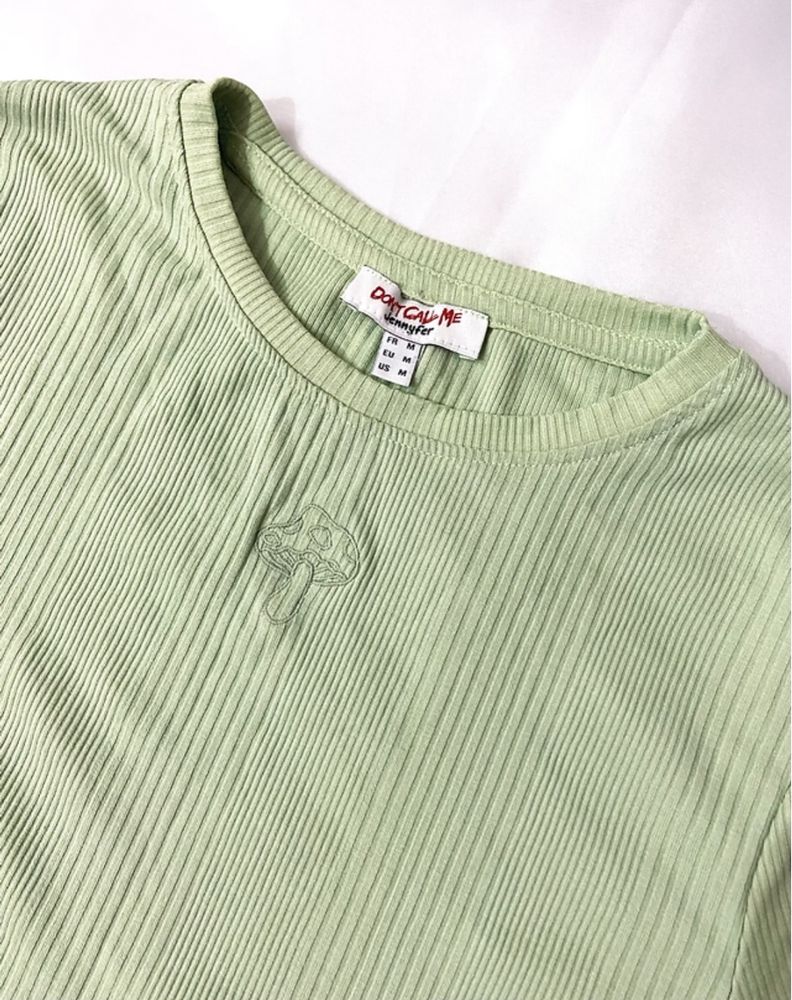 Sage Green Mushroom Top🍄‍🟫