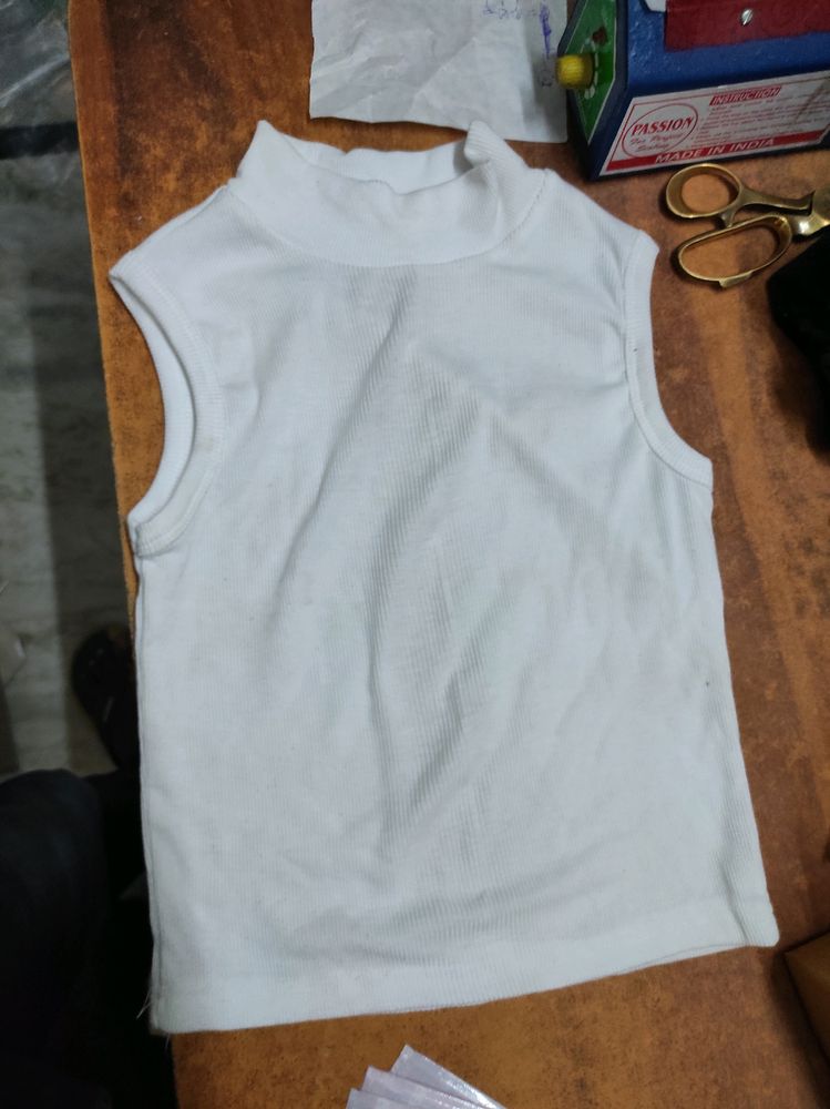 Girl White Top Body Fit