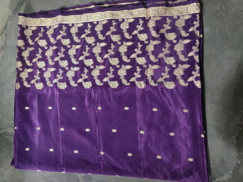 Price Drop Banarasi Silk Saree Without Blouse