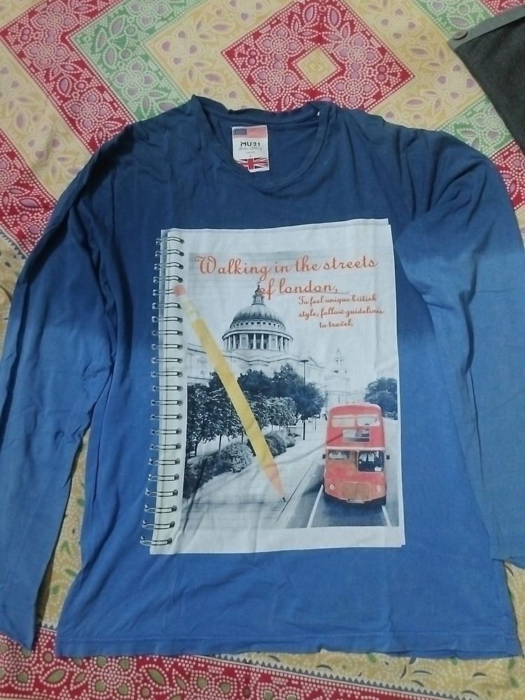 Full T-shirt Blue Colour