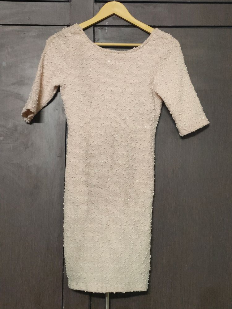 Nude Beige Bodycon Dress