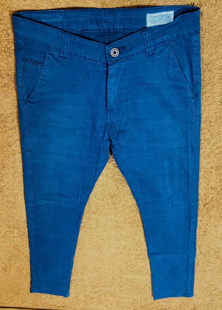 Nevy Blue Pro Fit Cotton Jeans