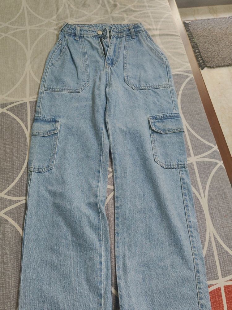 Blue Cargo Jeans