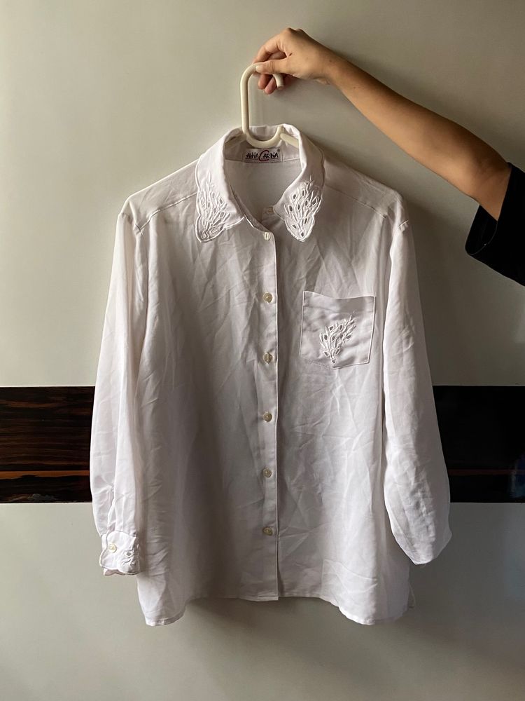 Vintage Korean Embroidered Shirt