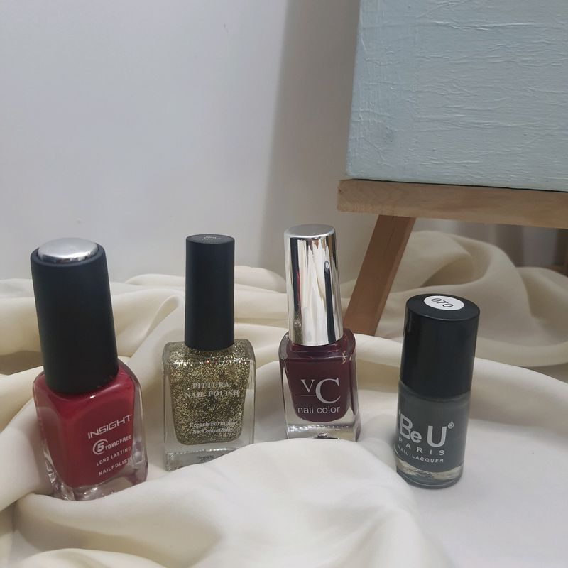 Combo of 4 nailpaints