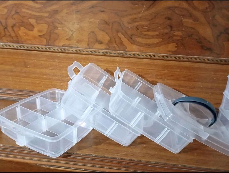 3 Layers 18 Grid Plastic Transparent Storage Box