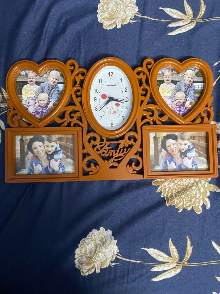 Beautiful Wall Clock And Photo Frame